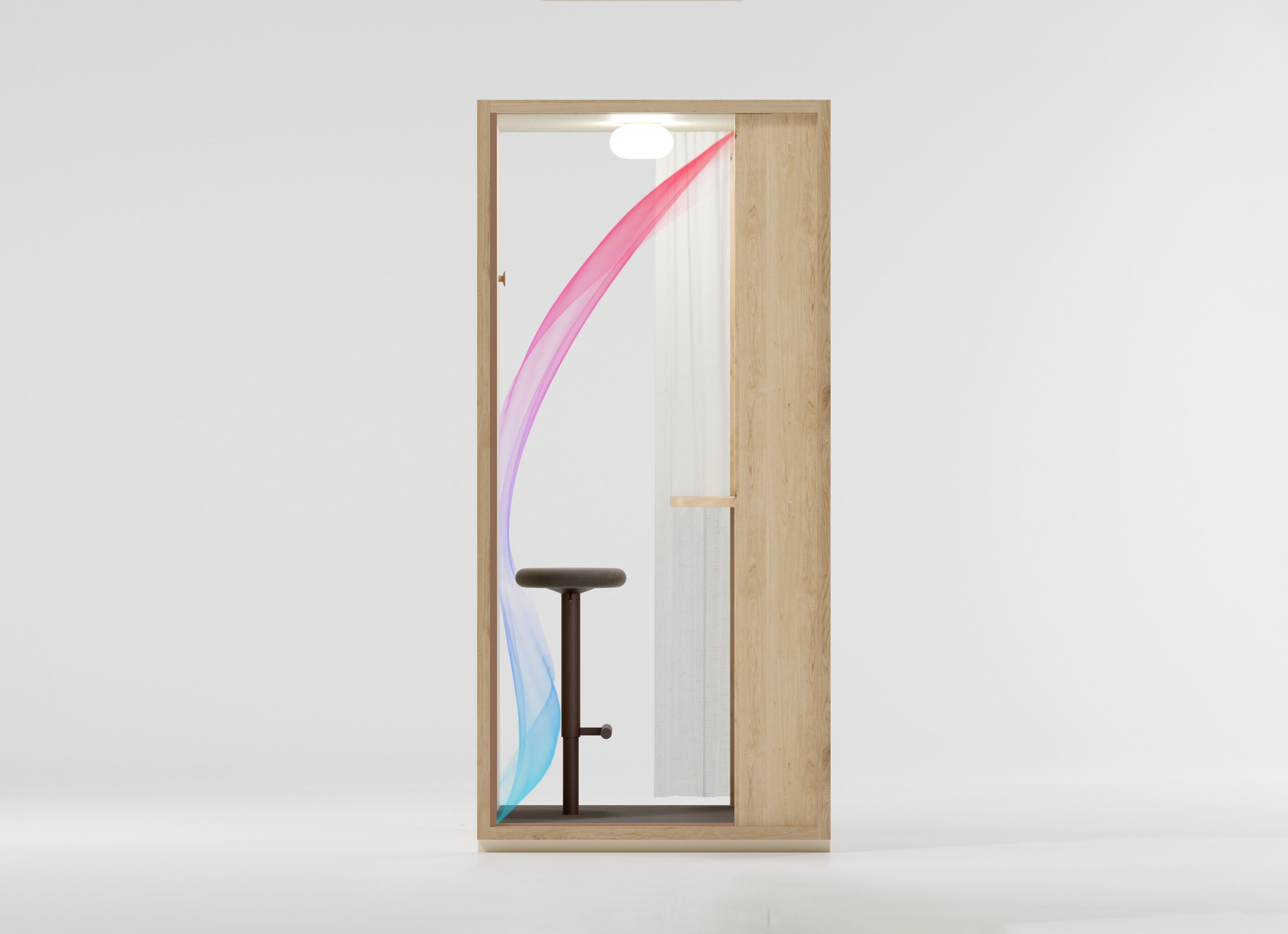 Одноместная акустическая офисная кабина со встроенным освещением Kettal Kall ARCH-00085726 - Вид №1