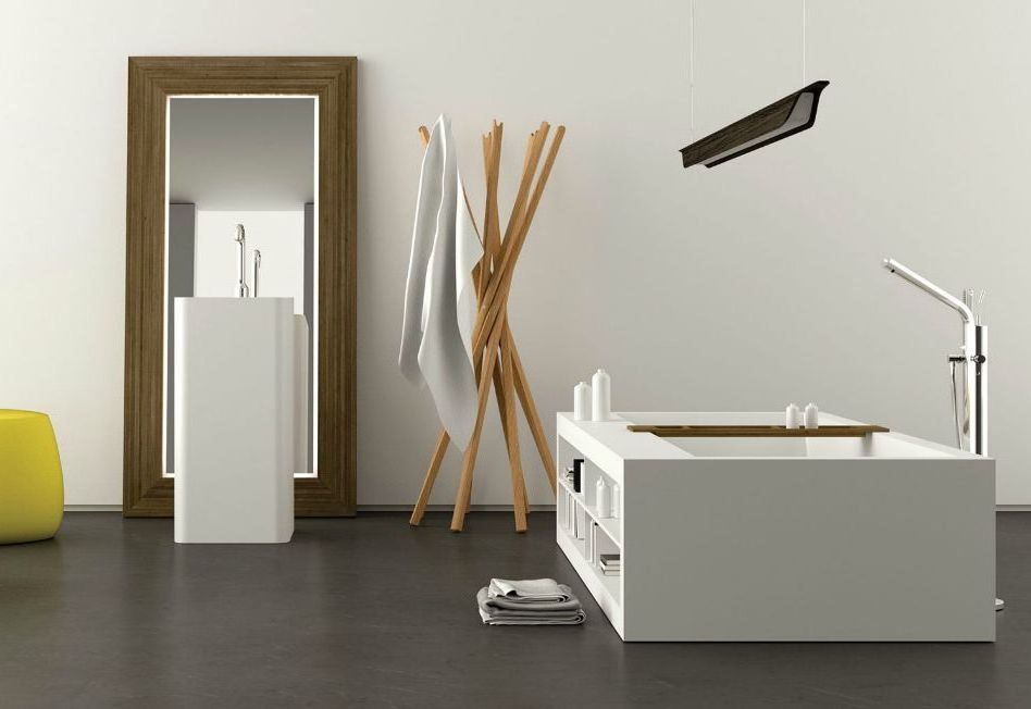 47039 Напольная раковина стоящая квадратная MOMA Design  - Вид №2