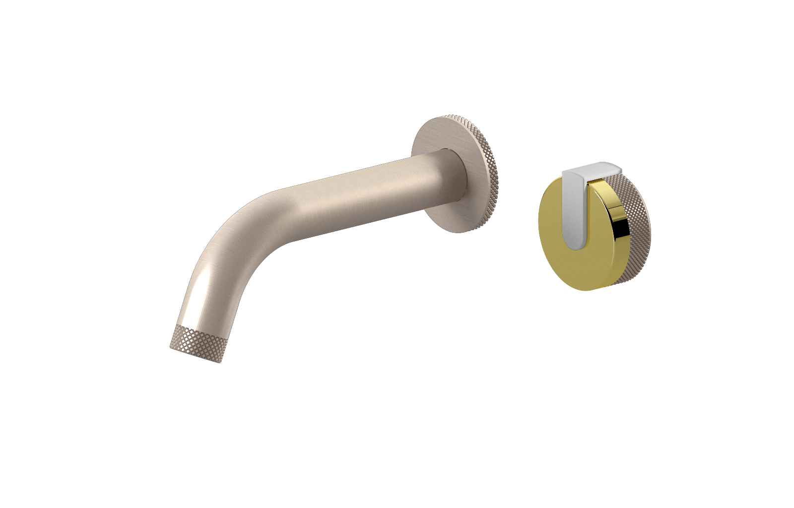 E-11535-R1PB-L1WT-SN Настенный прогрессивный смеситель скрытого монтажа для раковины GRAFF MOD+