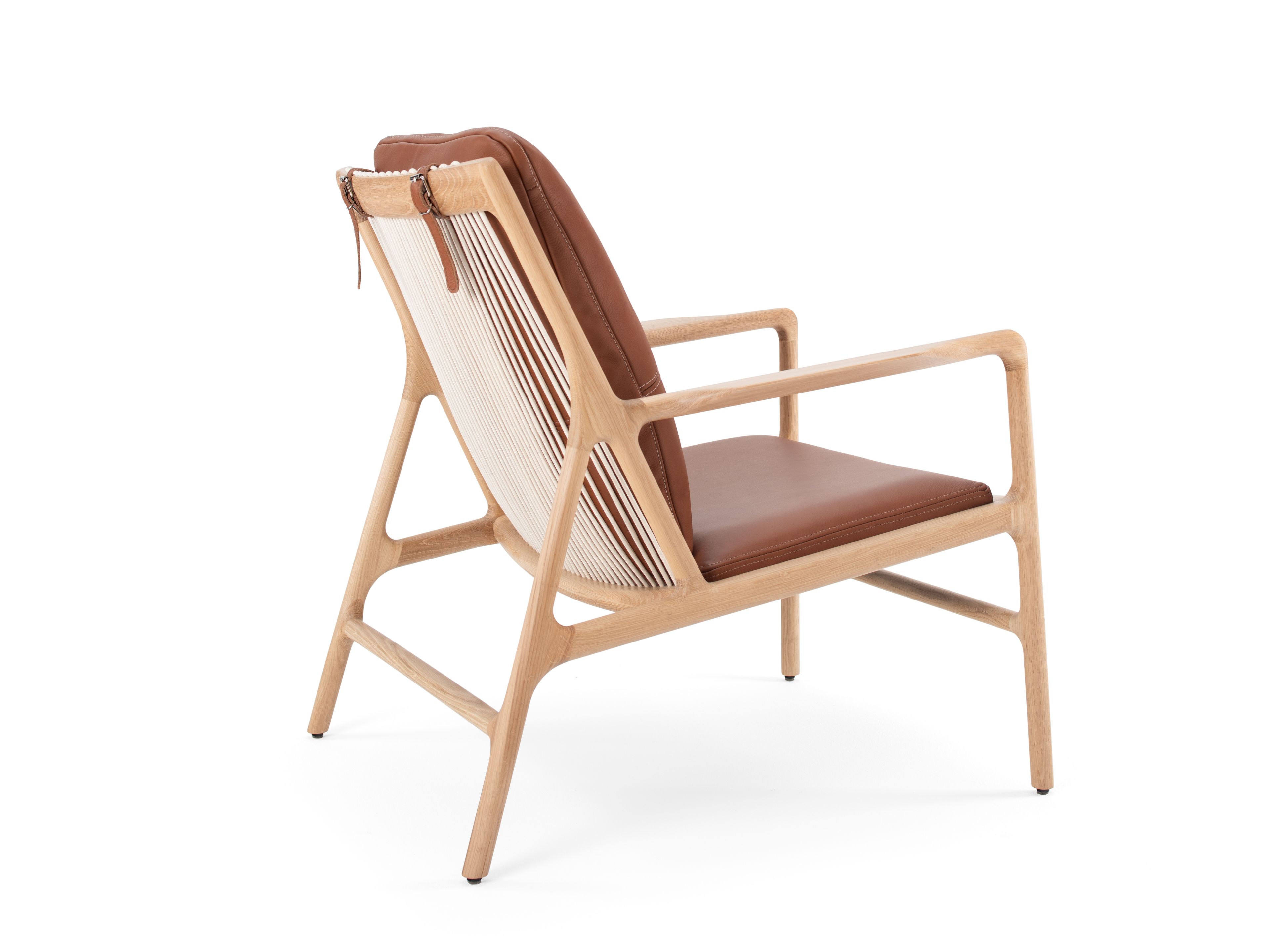 Дубовое кресло с кожаной подушкой Gazzda Dedo ARCH-00089715 - Вид №2