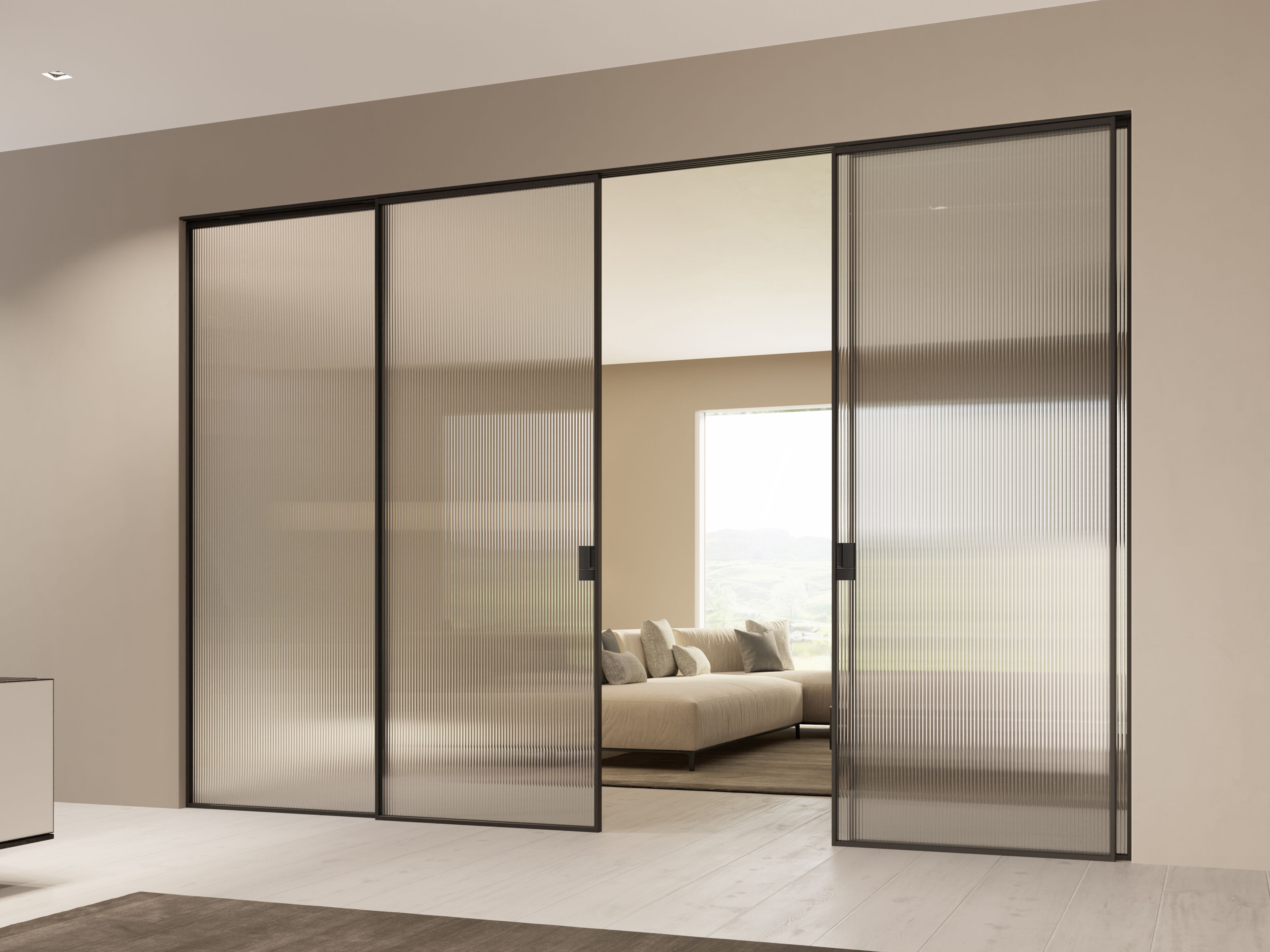 Дверь из закаленного стекла FERREROLEGNO декорации ARCH-00095112