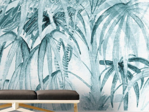 Тропические обои ПВХ бесплатно, ЭКО, моющиеся