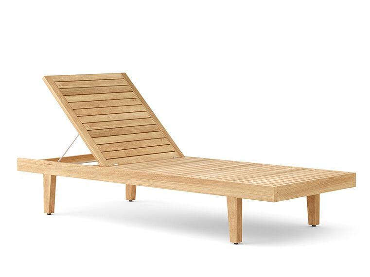 Садовая кровать с откидной спинкой из тикового дерева Walters Resort ARCH-00007240 - Вид №1