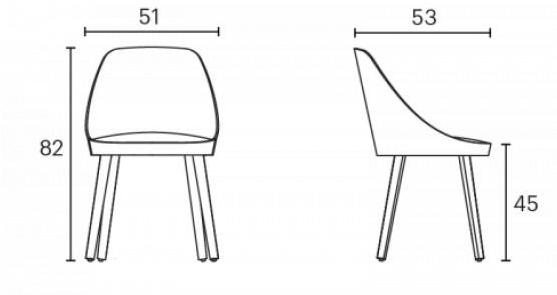ENEA Стул из мягкой ткани Kaiak sun-id-1383414 - Вид №8