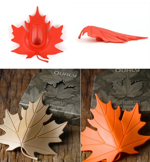 QL10072-YW Подпорка для двери autumn желтая Qualy  - Вид №3