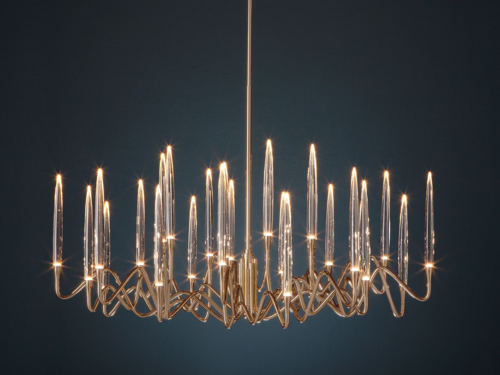 Латунная светодиодная люстра Il Pezzo Mancante кусок 3 ARCH-00036249 - Вид №5