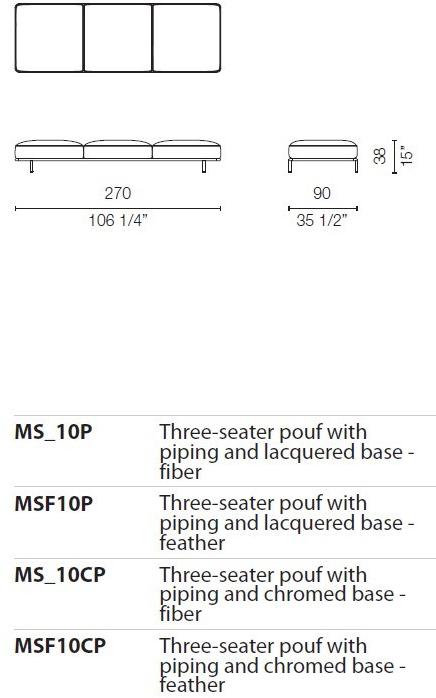 Cappellini Модульный диван со съемным чехлом Cap martin sunset sun-id-1481294 - Вид №33