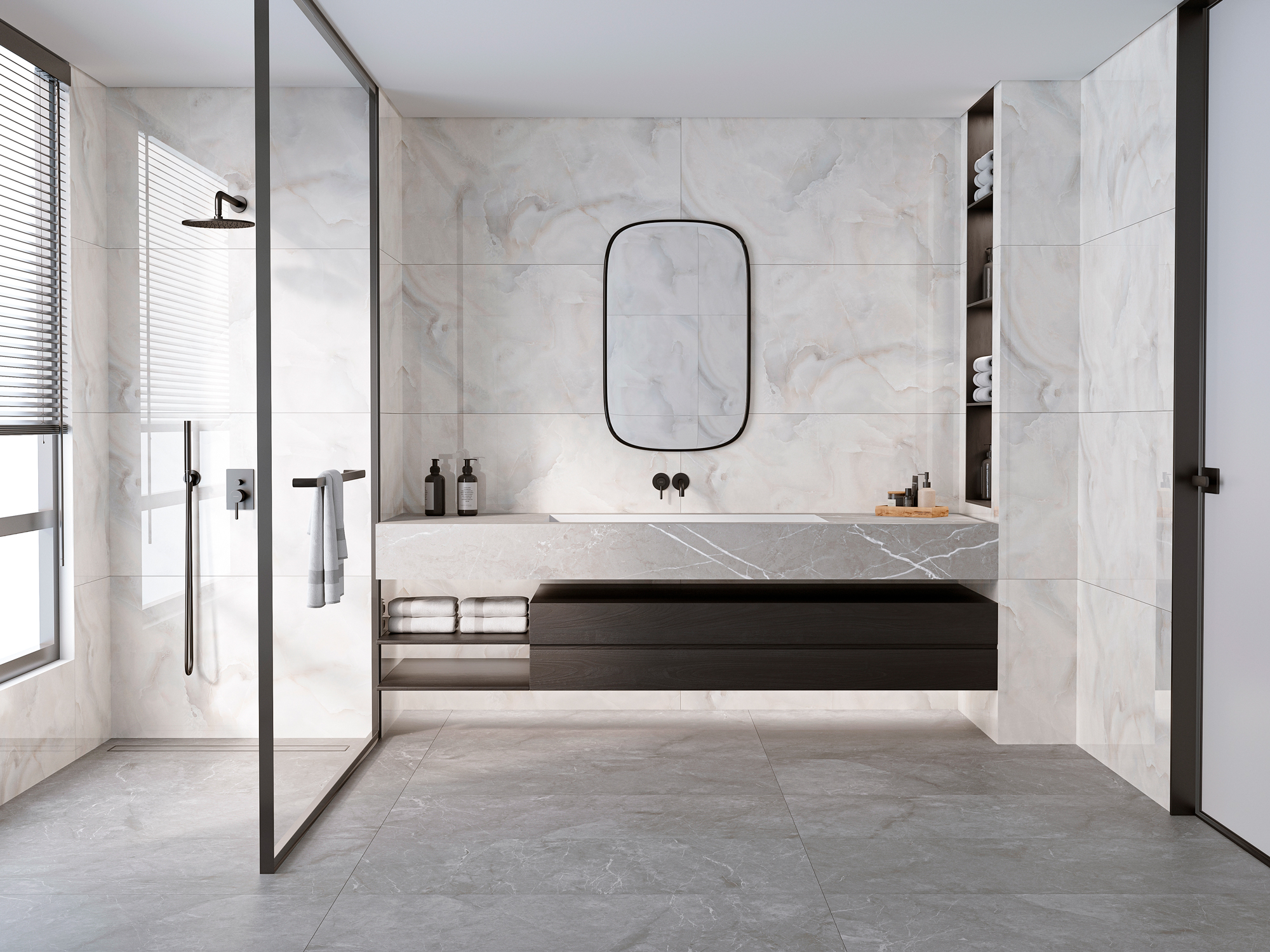 Элегантный керамогранит Staro Slim Marbles BARCELONA GREY STP-ST311 INCOLOR - Вид №5