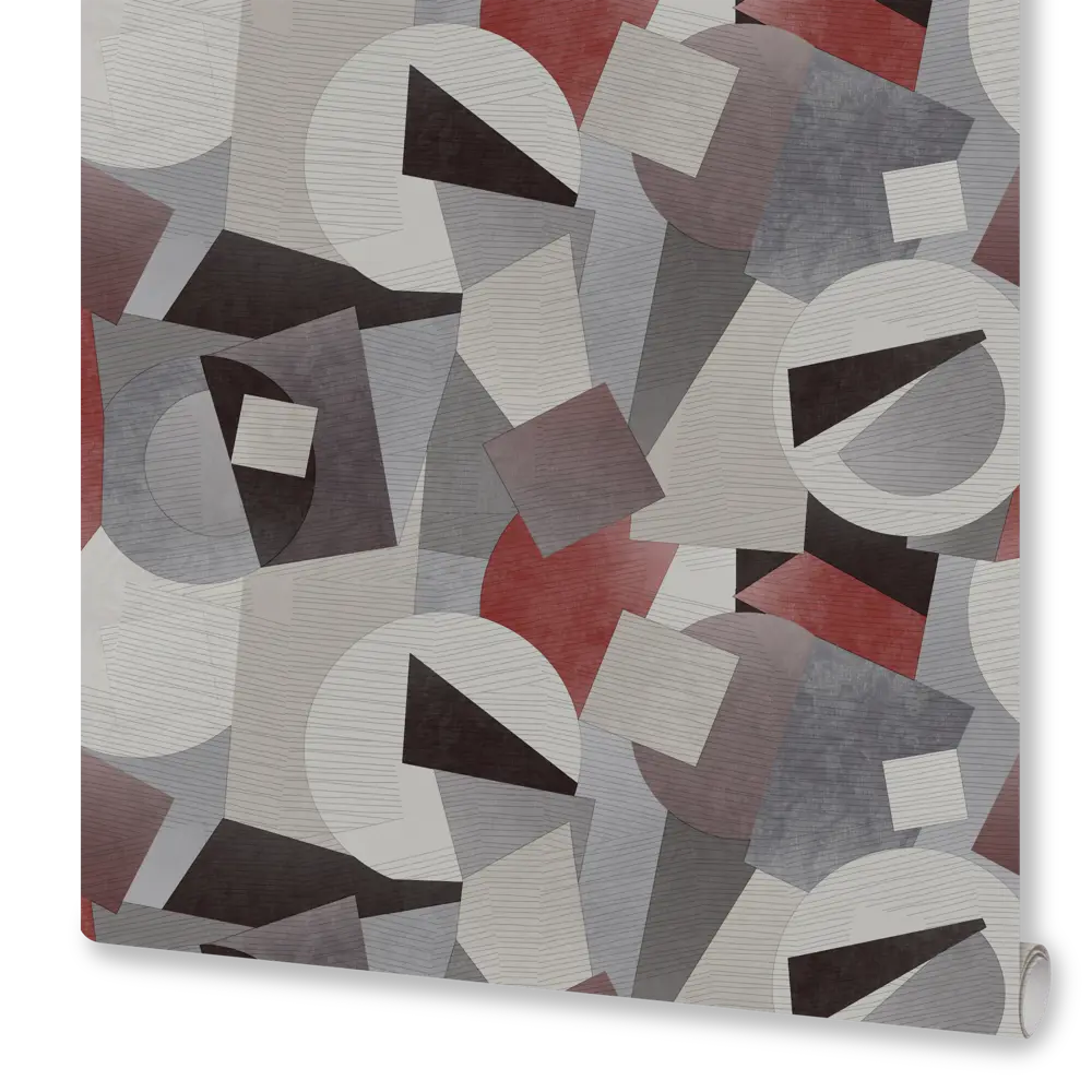 Обои флизелиновые Deco-Deco Forma красные 1.06 м DD6011-07 Santreyd STLM-2044807