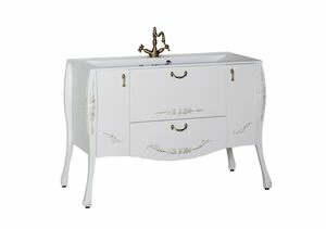 Тумба под раковину Aquanet Виктория 120 белый/золото