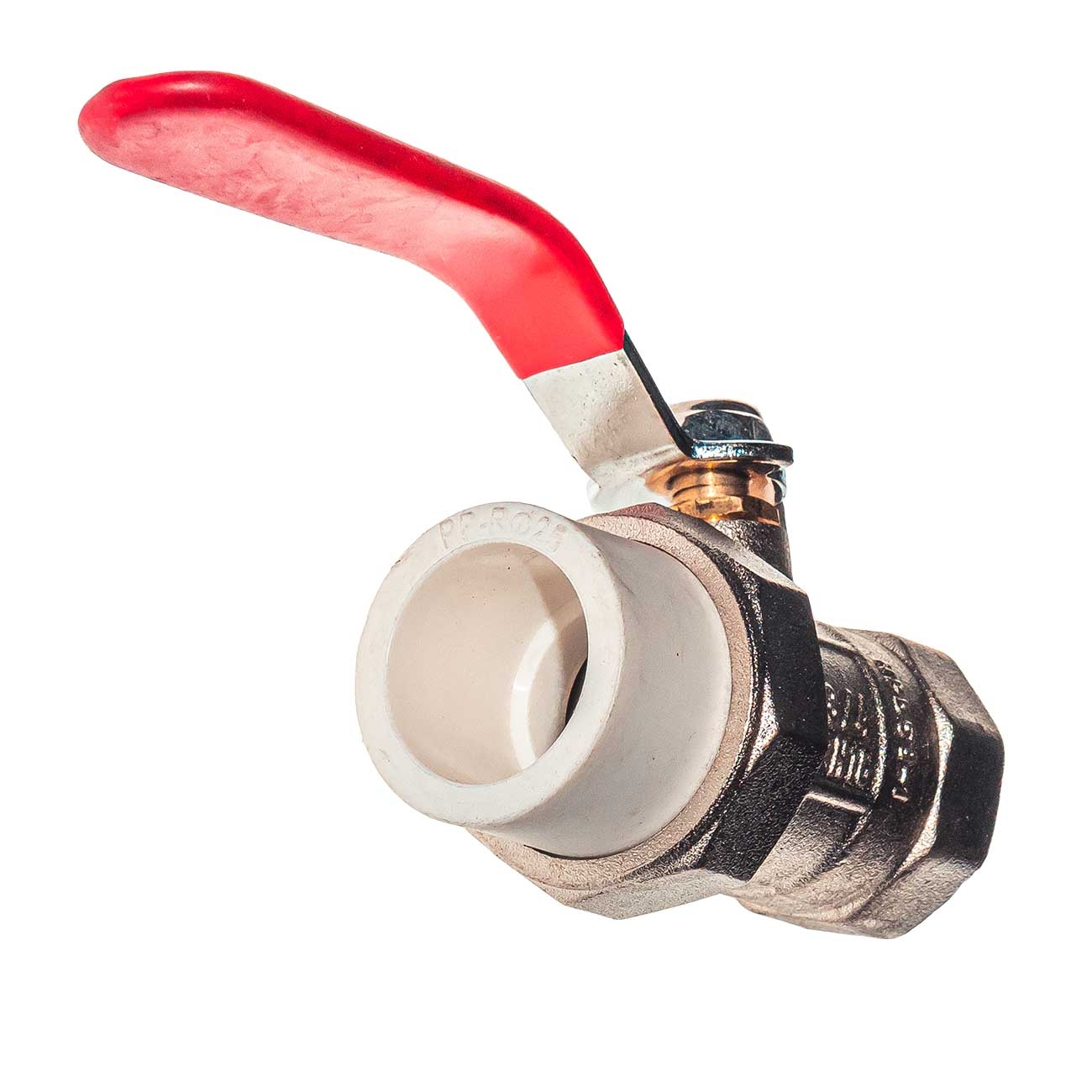 21102 Кран шаровой латунный под PPR 25x3/4 внутренняя резьба с полусгоном LAB.Space  - Вид №3