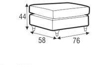 Sits Подставка для ног из ткани Howard sun-id-1388599 - Вид №1