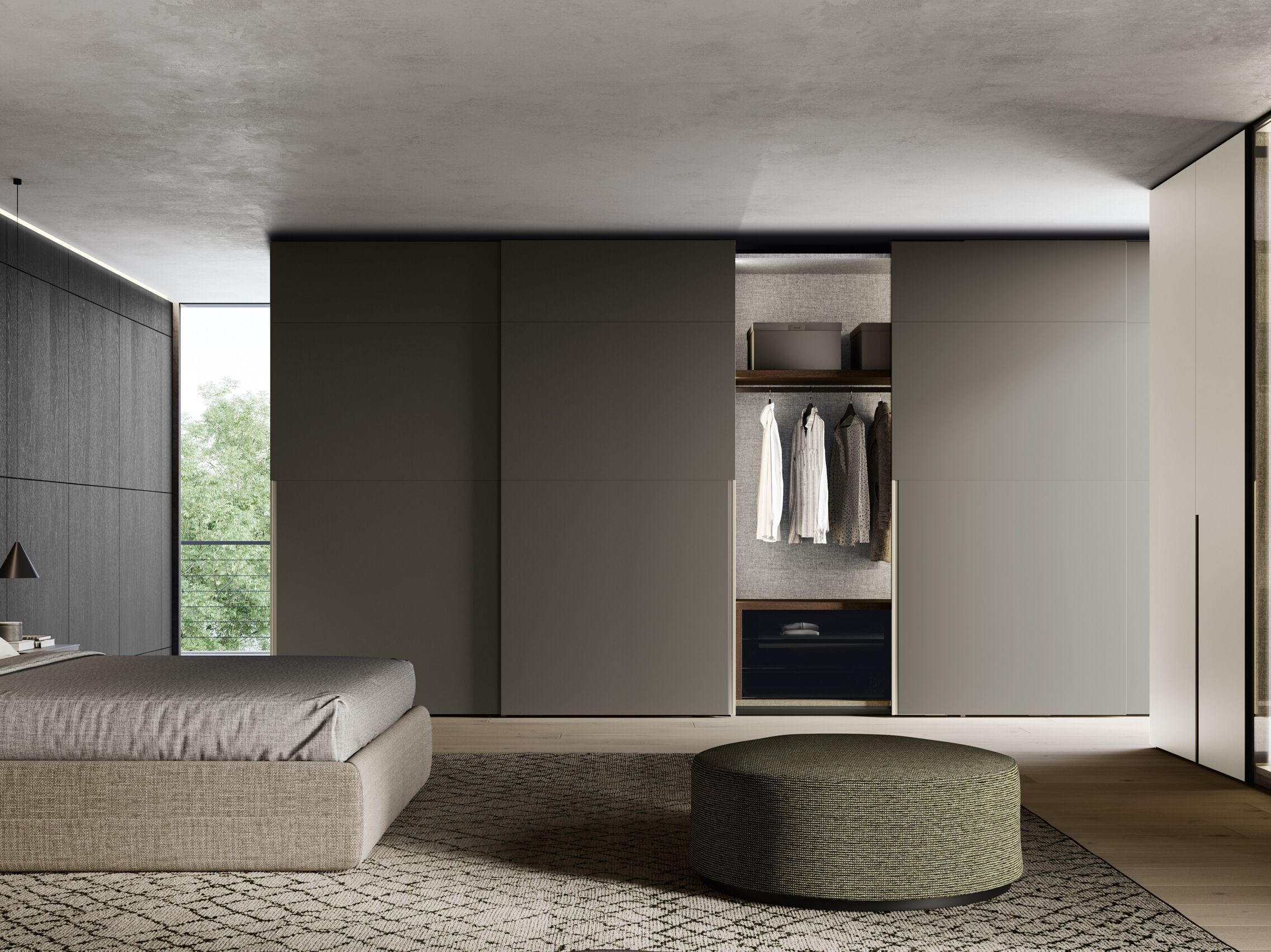 Секционный деревянный шкаф с раздвижными дверями Dall'Agnese Wardrobe Collection ARCH-00054656