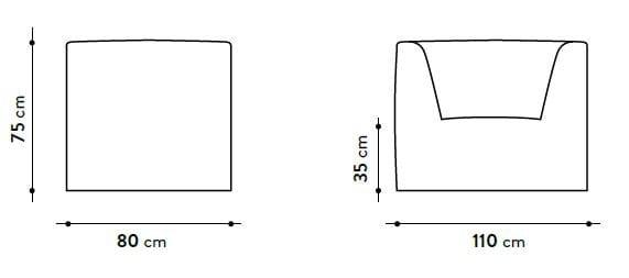 Кресло-мешок с подлокотниками GART Smurfone ARCH-00095725 - Вид №8