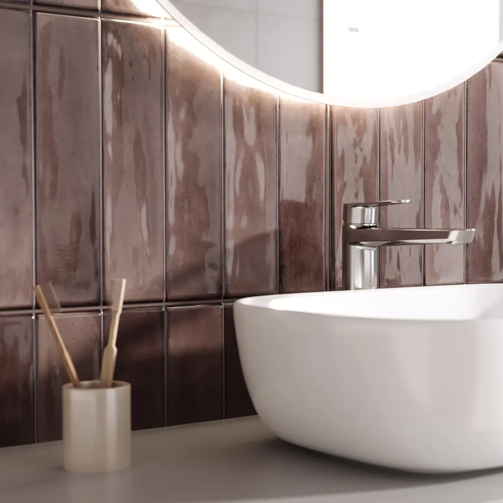 Настенная плитка KREAFORTA Cascada 29.8x59.8 1.425м цвет матовая коричневый STLM-2101489