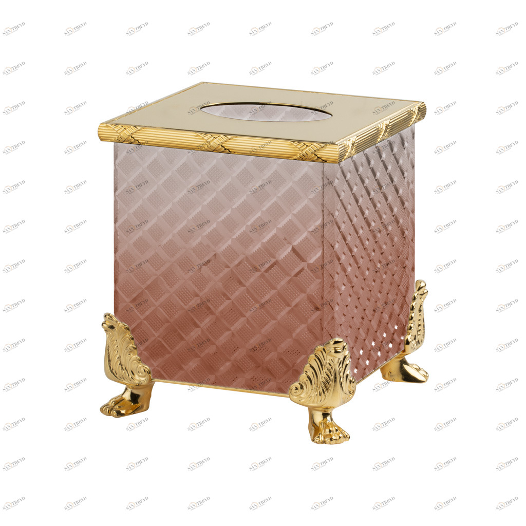 FS09C-652 FS09C-652 Квадратный диспенсер для салфеток ДОЗАТОРЫ ТКАНЕЙ Cristal & Bronze TISSUE DISPENSERS 