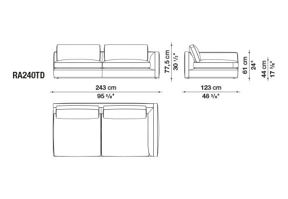Угловой диван из ткани B&B Italia Ричард ARCH-00040927 - Вид №74