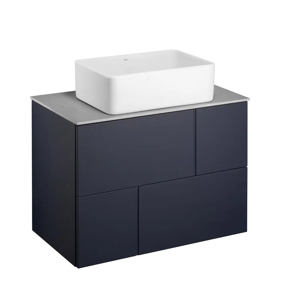 Тумба под раковину подвесная Roca Pilar 80 см цвет синий STLM-2177477