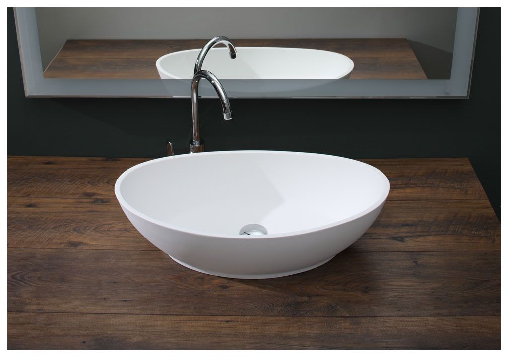 PW1 Накладная раковина на столешницу  овальная Aquanet  - Вид №1