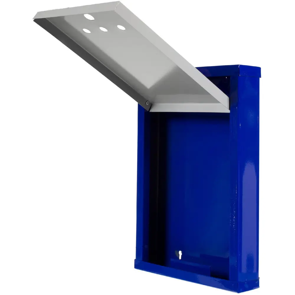 Ящик почтовый Герб, с замком, цвет синий/серый Santreyd STLM-2188800 - Вид №1