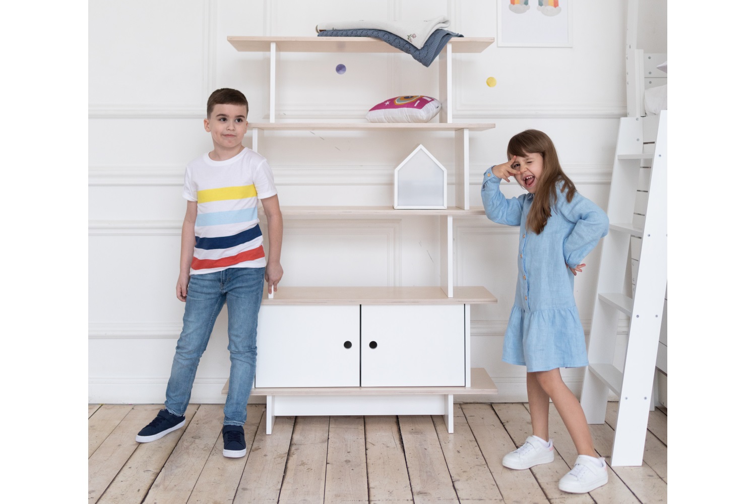 Стеллаж открытый белый Line M2 ELLIPSE ELLIPSE LINE 00-3951329 Белый Santreyd  - Вид №2