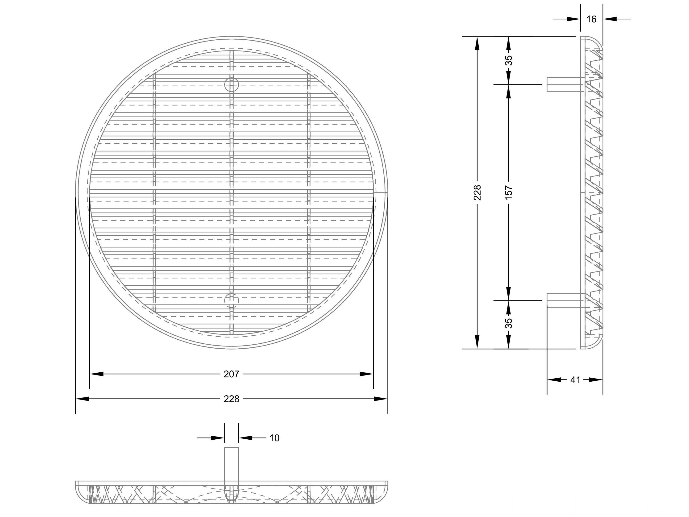 Универсальная круглая решетка First Corporation вентиляция ARCH-00147662 - Вид №4
