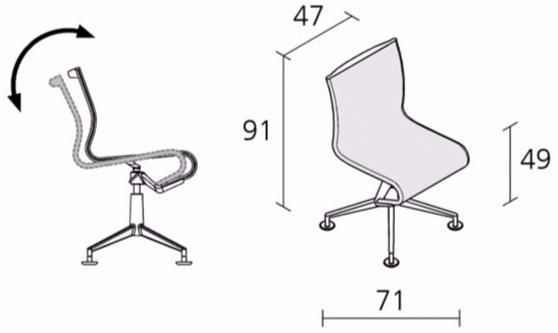 Alias Поворотный офисный стул из сетки Frame sun-id-1472194 - Вид №1