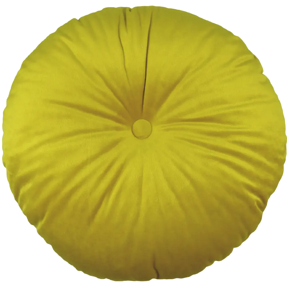Подушка круглая Ø45 см цвет жёлтый LINEN WAY STLM-2092212