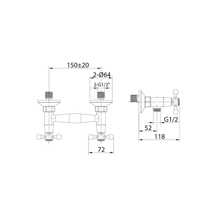 DUPSB00M03 Смеситель для душа * Milardo Duple  - Вид №2