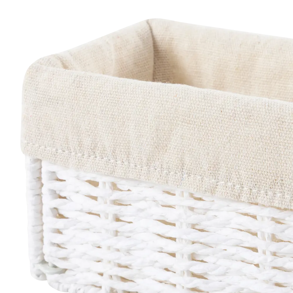 Корзина белая 10x10x30 см бум Konsensa STLM-2197429 - Вид №3