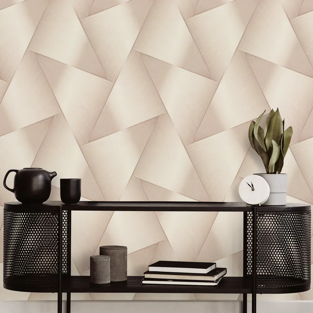 Обои флизелиновые Euro Decor Halo бежевые 1.06 м ED7342-02 STLM-2079405 - Вид №4