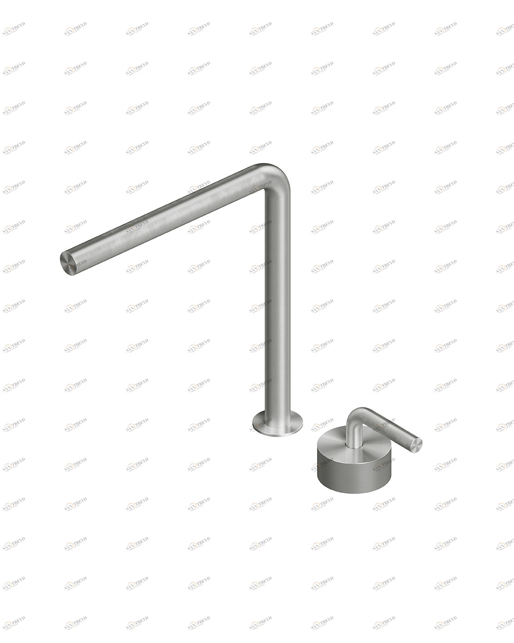 Лево. 14 32. Смеситель на два отверстия Quadrodesign LEVO