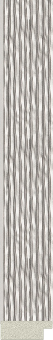 BY 3230 Зеркало в багетной раме - волна алюминий 46 mm EVOFORM Definite - Вид №3