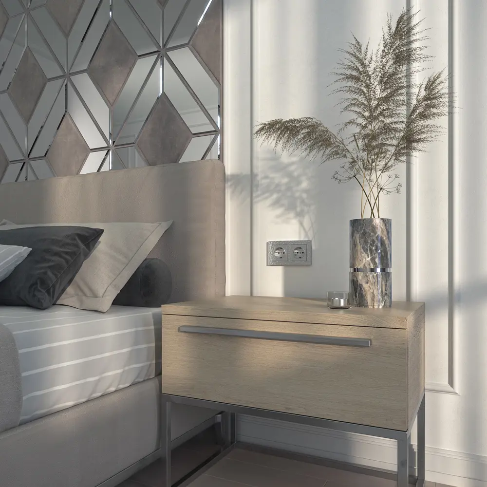 Розетка встраиваемая Werkel Hammer с заземлением цвет серебряный STLM-2084044 - Вид №3