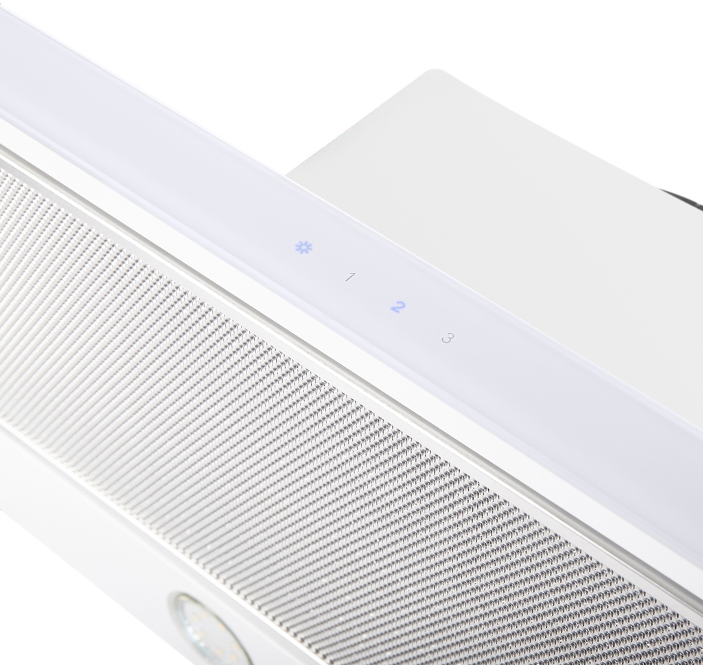 OUSE TOUCH 60 Glass White Вытяжка ouse touch 60 белый/белое стекло/ • тип: встраиваемая• цвет: белый• управление: сенсорное• ширина, мм: 600• полная потребляемая мощность, вт: 190• количество скоростей: 3• максимальная производительность, м3/ч: 750• диаме Santreyd  - Вид №15