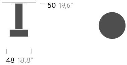 Kettal Круглый журнальный столик Roll #23772-00c - Вид №8