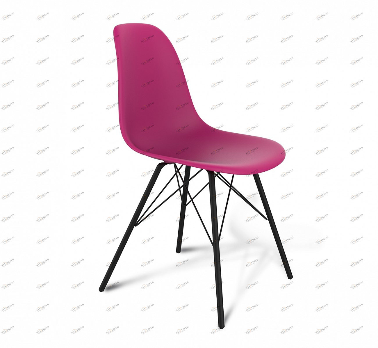 Стул DSR Малиновый S37 (eames style) SHEFFILTON ДИЗАЙНЕРСКИЕ, EAMES STYLE 015579 Фиолетовый 