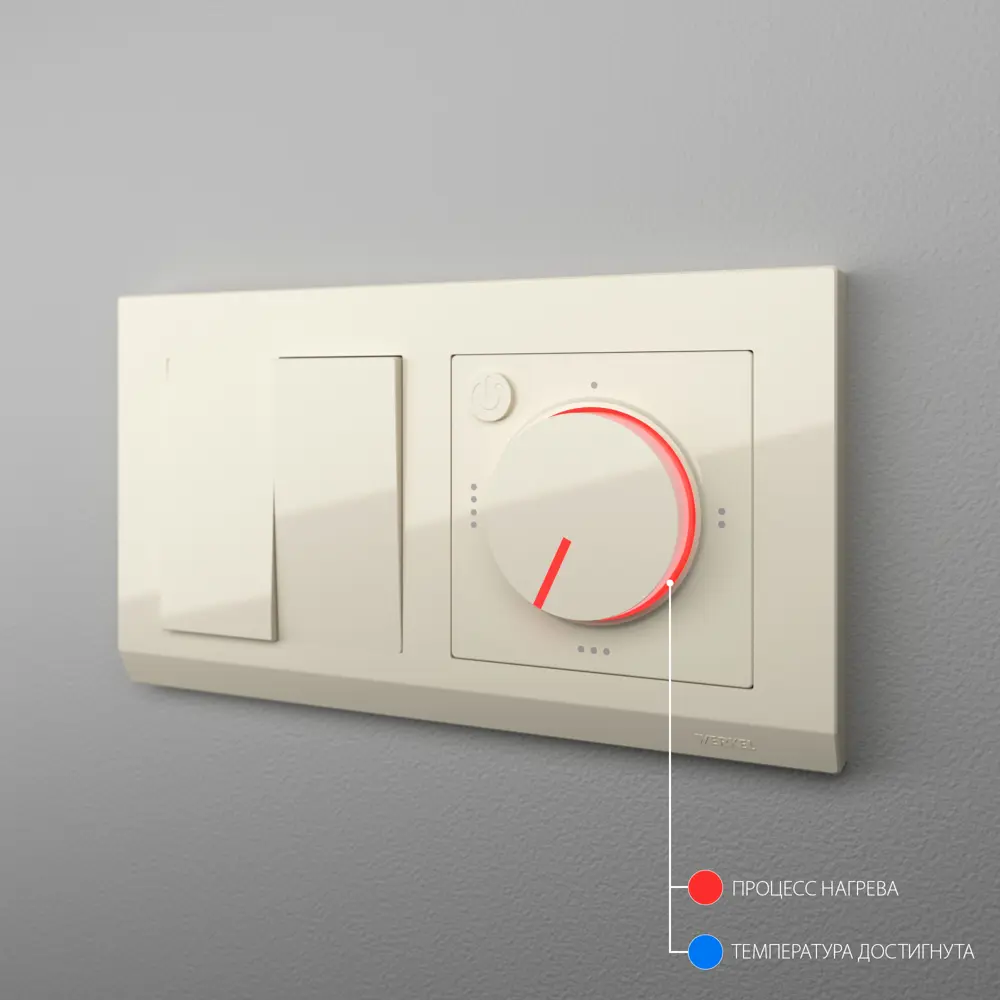 Терморегулятор для теплого пола Werkel электромеханический цвет слоновая кость STLM-2114919 - Вид №1