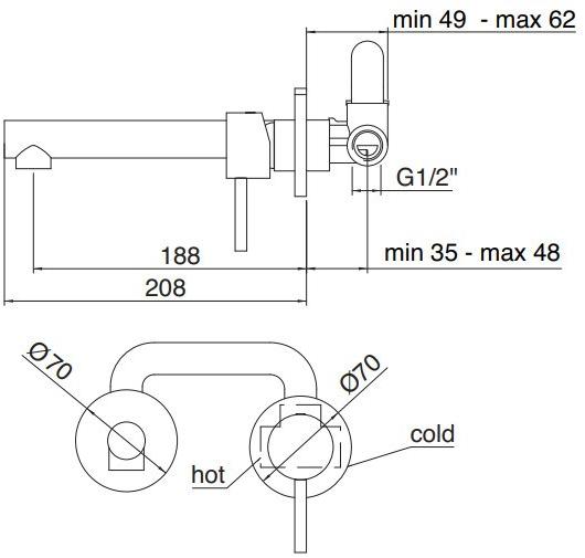 Rubinetterie Treemme Vela  5851_fs  - Вид №2