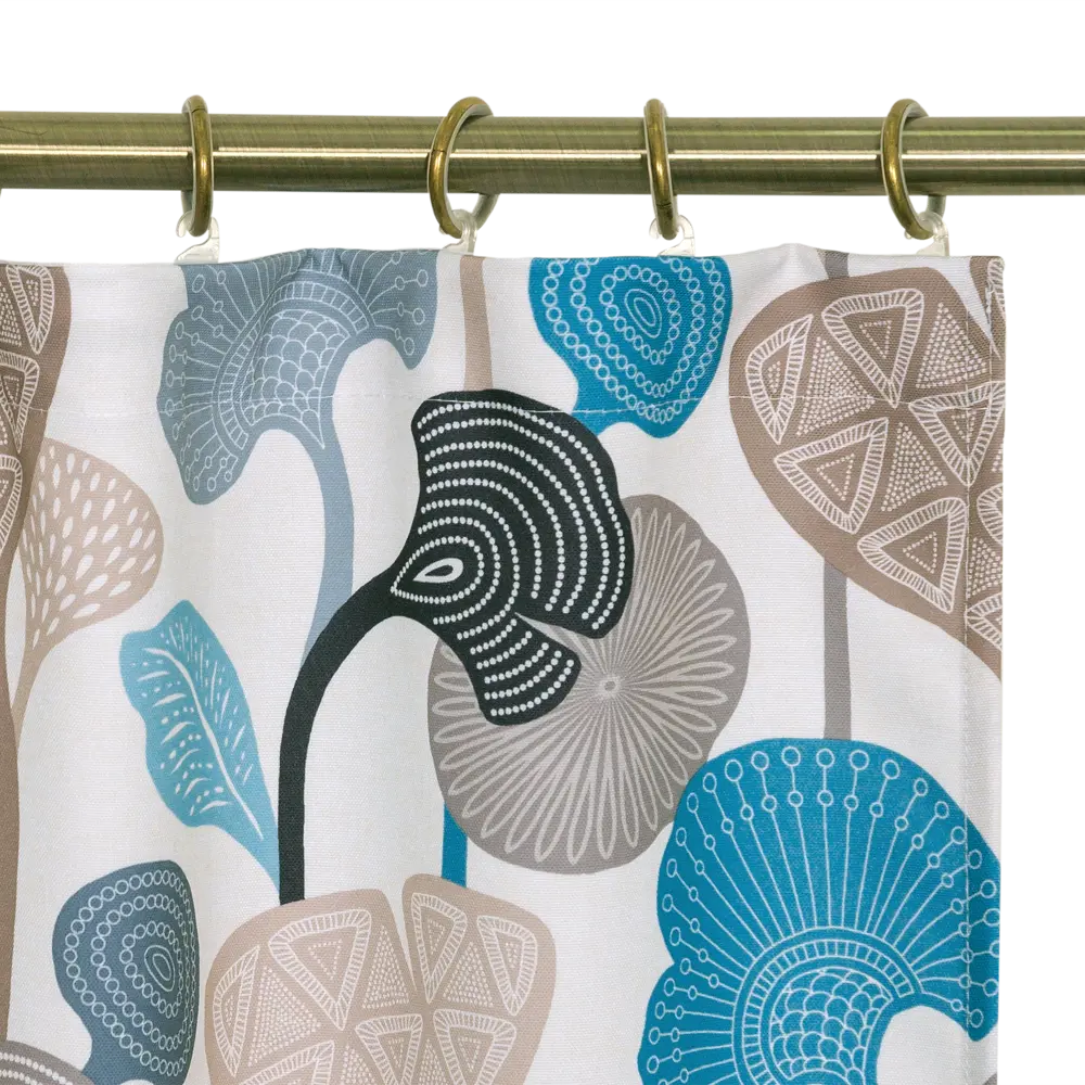 Штора на ленте «Аватар» 140х260 см цвет бирюзовый SEASONS STLM-2092497 - Вид №3