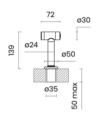 Выдвижной ручной душ для кухни TASCA Doccetta estraibile ARCH-00016861 - Вид №1