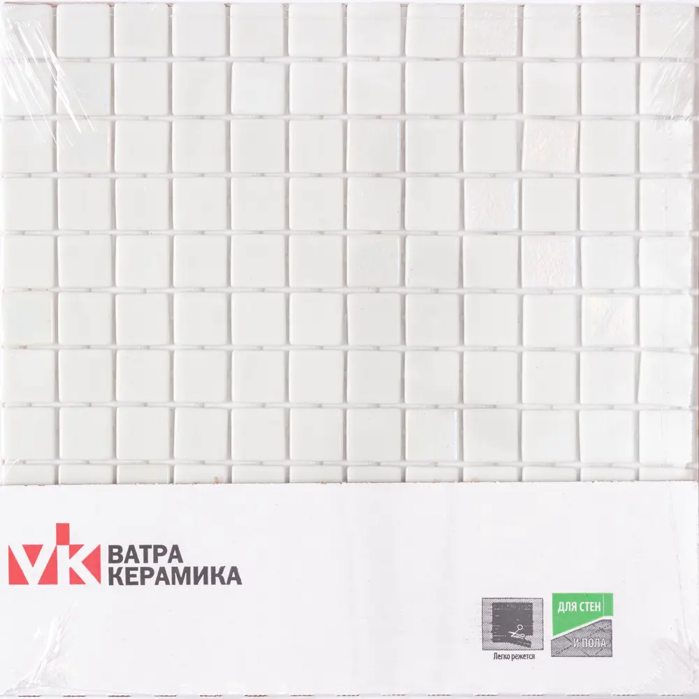 Мозаика Pietra Opalite Blanco стекломасса 31.1x4.9 см цвет белый Santreyd Мозаика Onix STLM-2167145 - Вид №9