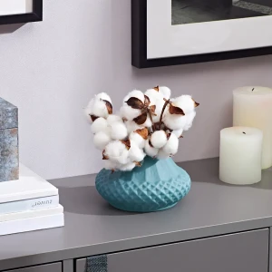 Ваза Хильда-2 средняя, цвет лазурный матовый