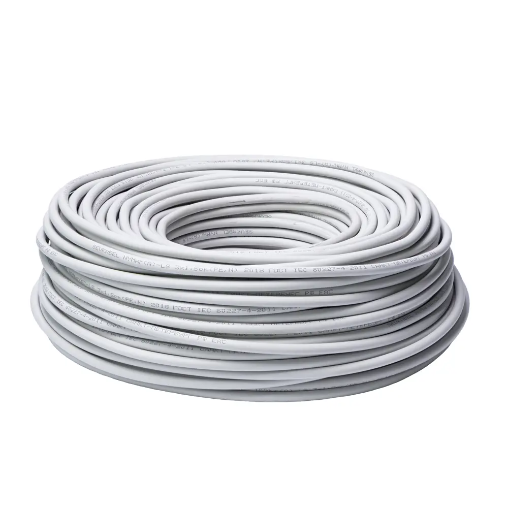 Кабель Севкабель NYM-LS 3x1.5, 100 м, ГОСТ STLM-2172684 - Вид №1