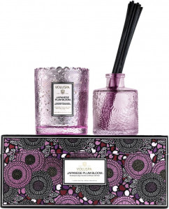 10664281 VOLUSPA Подарочный набор свеча и диффузор Voluspa "Японская слива"