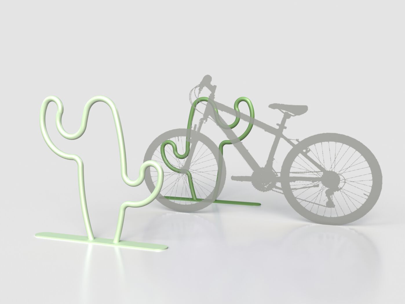 Стойка для велосипедов из оцинкованной стали Viscio Urban Design CACTUS ARCH-00128775 - Вид №4