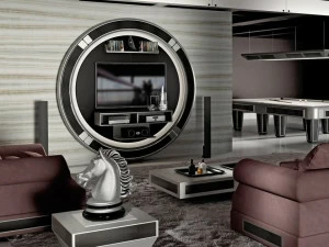 Vismara Design Лакированная тумба под ТВ с системой управления кабелями Desire