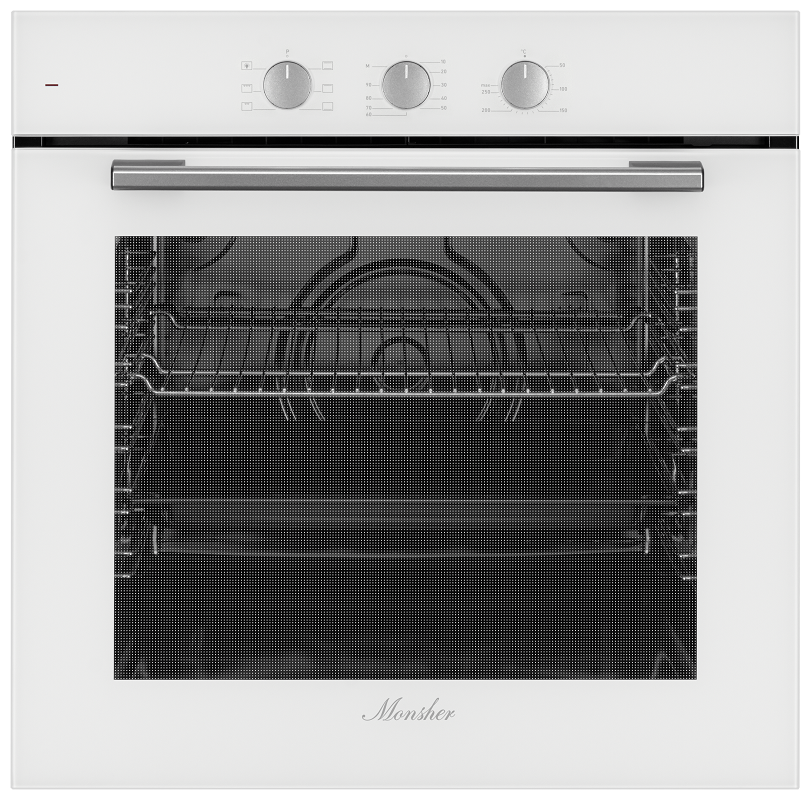 91018474 Электрический духовой шкаф Moe 6026 blanc 59.5х59.5х56.7 см цвет белый STLM-0443647 MONSHER