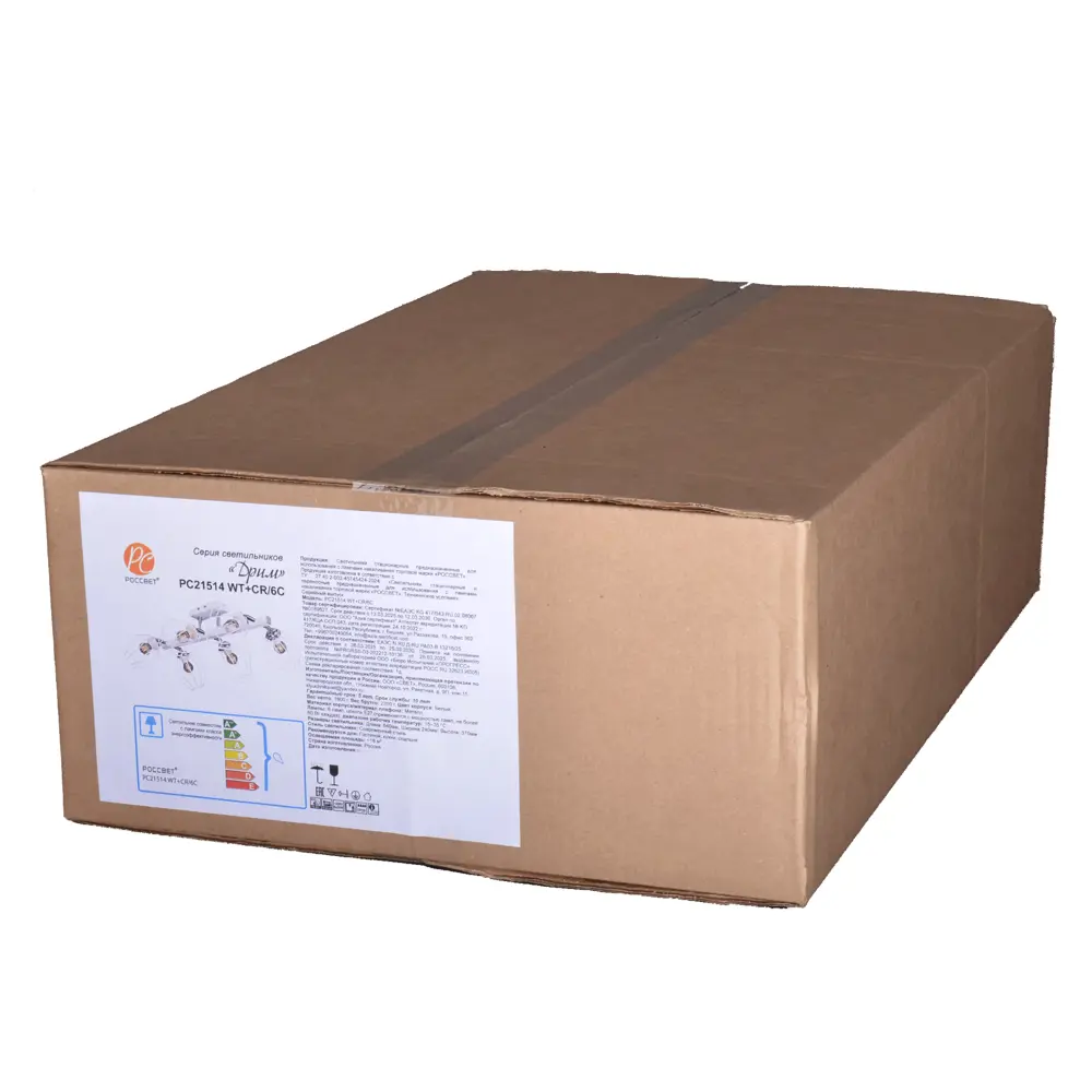 Люстра потолочная Дрим РС21514 6 ламп 18 м² цвет белый РОССВЕТ STLM-2188737 - Вид №7