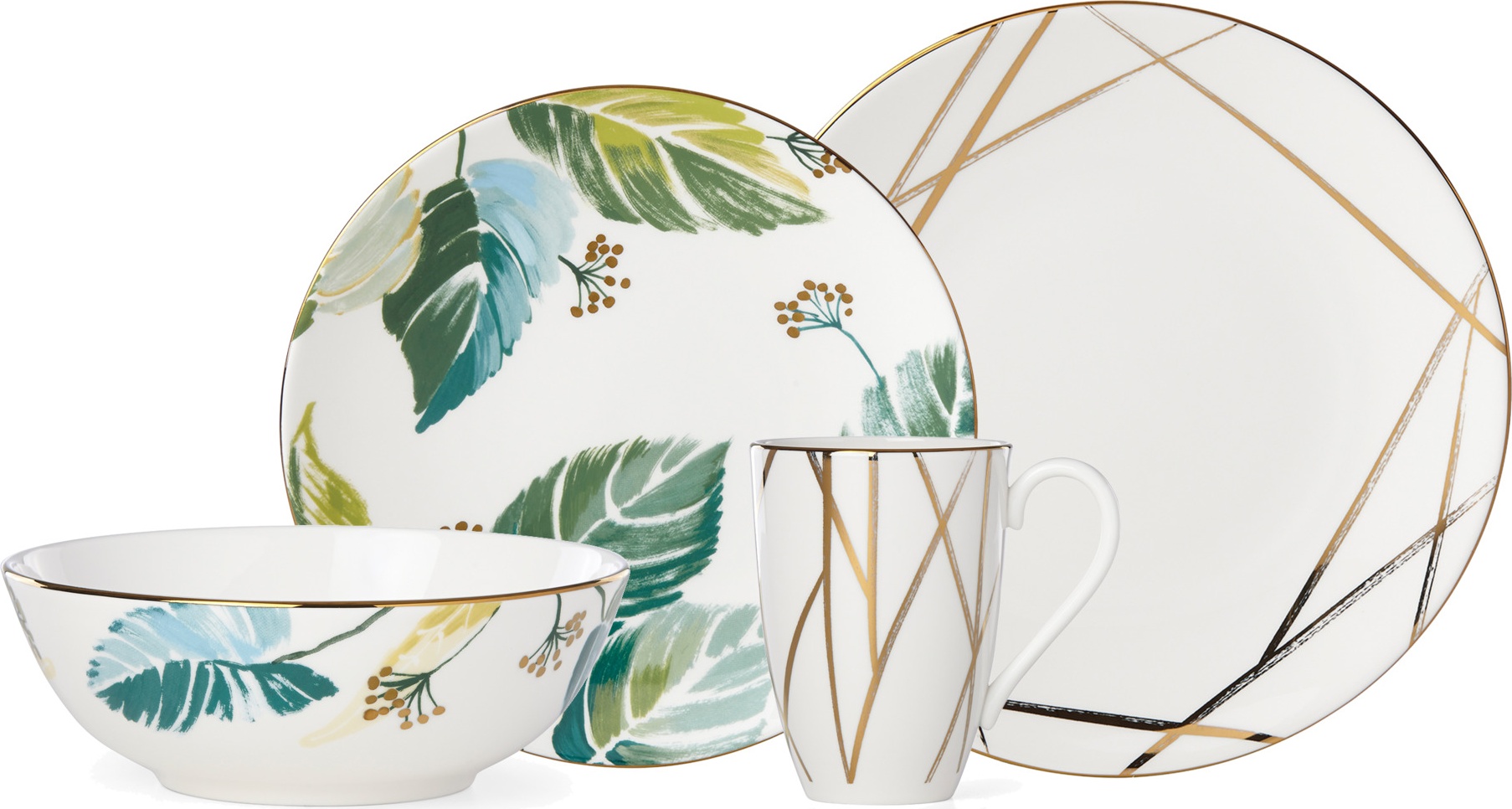 10655647 Lenox Сервиз чайно-столовый Lenox "Абергрин" на 4 персоны 16 предметов Фарфор, Керамика 